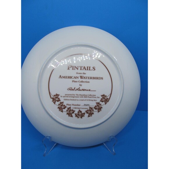 American Waterbirds "Pintails" Signed By Artist Rod Lawrence Plate #2157 VGC - Picture 5 of 9